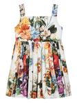 Dolce & Gabbana Kids платье с цветочным принтом, белый - фото