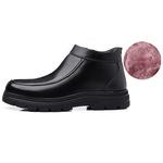 Черные мужские полусапожки Cachiotti с черной утепленной шерстяной подкладкой - фото 3