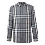 Рубашка plaid long sleeve shirt 'grey' Burberry, серый - фото