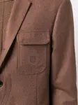 Пиджак с вышитым логотипом Billionaire, коричневый - фото 5