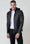 Куртка Koroshi Faux leather jacket, Black - фото 7