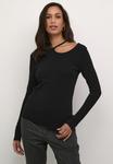 Топ с длинными рукавами MERIKKA Kaffe, черный - фото 3