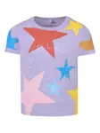 Футболка с принтом Stella McCartney Kids, фиолетовый - фото