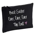 Черная косметичка Best Sister Ever Ever Ever The End 60 SECOND MAKEOVER, черный - фото