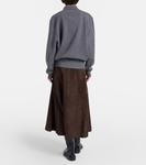 Шерстяной поло свитер с кашемиром Róhe, Mid Grey Melange - фото 3