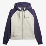 Толстовка Superdry Essential Logo Oversized Raglan full zip, бежевый - фото 3