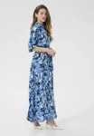 Платье макси kavelana Kaffe, Blue Blurry Leafs - фото 4