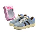 Кроссовки ABCIO Skateboarding Shoes Women's Low-top, синий/коричневый - фото 42