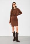 Платье Even&Odd Day dress, Cappucino /Dark Brown - фото 2