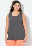 Топ Ulla Popken Top, Graphite Grey/Grey - фото