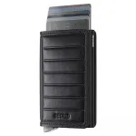 Кошелек Secrid Slimwallet Emboss Lines leather, черный - фото 4