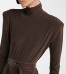 Вязаное макси-платье Norma Kamali, Choco - фото 4