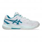 Кроссовки детские Gel-Dedicate 8 GS Asics, белый/синий - фото 2