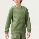 Детская толстовка ASICS, зеленый - фото 5