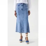 Юбка Salsa Jeans 21008178 Midi, синий - фото