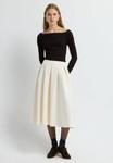 Юбка adL Pleated skirt, Vanilla/White - фото 7