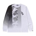 Футболка BAPE Patch Work Print Long-Sleeve Tee, White - фото