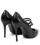 Кожаные туфли Alessandra Rich, Black-Silver - фото 3