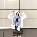 Шарф Женский Индивидуальная Поздравительная Открытка FireMonkey, Snow Tooth - фото 3