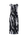 Платье миди Lucia Abstract Gina Bacconi, Black/White - фото 4