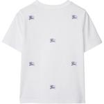 Футболка детская Burberry с принтом, белый / синий - фото 2