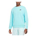 Свитера essential plus club french terry crewnck Nike, синий - фото 2