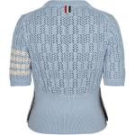 Футболка с узором пойнтеле THOM BROWNE, голубой - фото 2