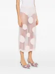 Юбка миди в горох Viktor & Rolf, розовый - фото 3