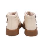 Детские кожаные ботинки для детей Budding, бежевый - фото 3