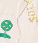 Рубашка из хлопкового твила Artsy Tree Tinycottons, Vanilla - фото 2