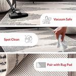 Ковер nuLOOM, 275 x 366 см, Romina Diamond Stripes, Grey - фото 3