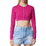 Button Up Cropped Cardigan VERSACE, розовый - фото 5