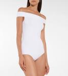 Трикотажное боди ALAÏA, белый - фото 3