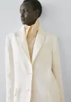 Блейзер Massimo Dutti, White - фото 4