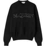 Вязаный свитер Alexander McQueen, черный - фото 3