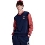 Свитшот Europe Version унисекс Champion, красный patchwork - фото 4