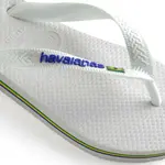 Шлепанцы унисекс с логотипом Бразилии Havaianas, белый - фото 5