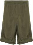 MSGM спортивные шорты с вышитым логотипом, зеленый - фото