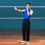 Унисекс поло кобальтово-синий Mizuno - фото 6