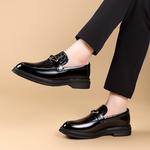 Лоферы мужские черный Jietegongyang - фото 8