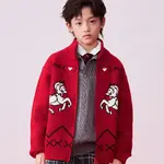 Детский свитер средней плотности Puma, красный - фото 4