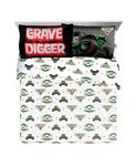 Комплект постельного белья Monster Jam Grave Digger из микрофибры, 3 предмета Sunny Side Up, Multicolor - фото 2