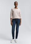Толстовка TOM TAILOR DENIM STRIPED JACQUARD, Rose White Structured Stripe/Light Pink - фото 2