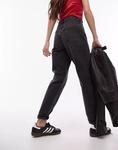 Черные стираные джинсы Topshop Mom - фото 2