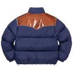 Куртка Supreme Glitter Yoke Down Puffer Jacket 'Navy', синий - фото 2