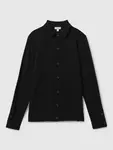 Кардиган Reiss Forbes Long Sleeve Button Through, черный - фото 4