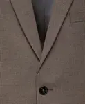 Мужской пиджак из эластичной ткани Super Slim-Fit Mango, коричневый - фото 6