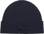 Шапка Coach Mens Mens Varsity C Beanie, Midnight Navy - фото 2
