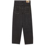 Джинсы Unisex MIND ERROR, постиранные черные - фото 7