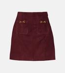 Кожаная мини-юбка Rixo, Maroon - фото